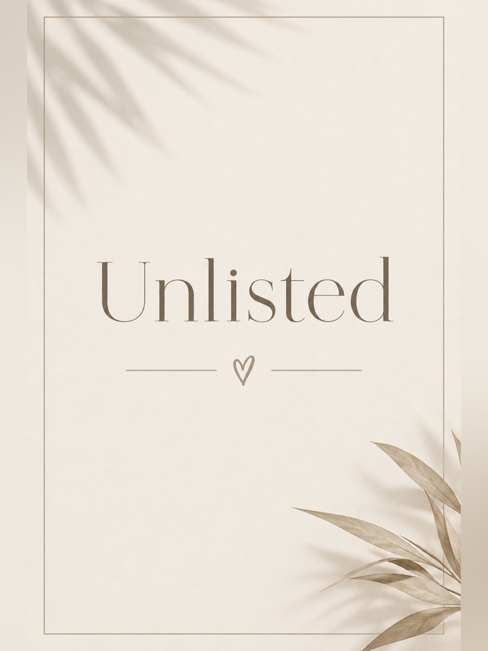 Unlisted Items